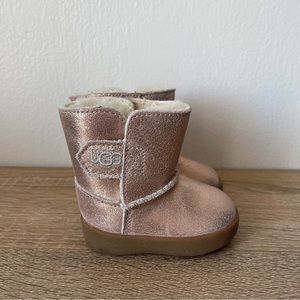 Ugg baby boots girls pink Sz 0 1